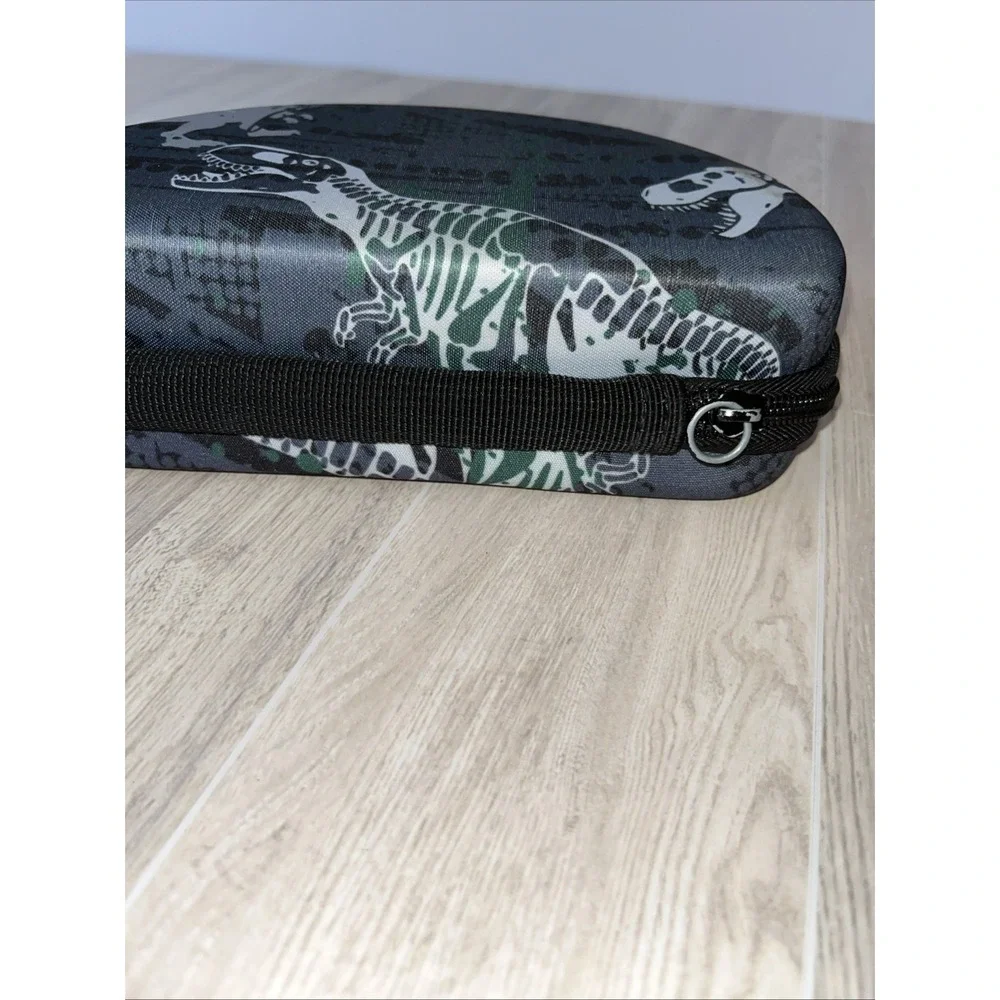 Dinosaur Themed Hard Shell Zipper‎ Case -pencil-glasses